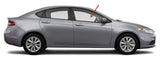 Passenger Right Side Front Door Window Door Glass Compatible with Dodge Dart 2013-2016 Models