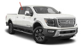 Passenger Right Side Rear Door Window Door Glass Compatible with Nissan Titan 2017-2021 / Titan XD 2016-2021 4 Door Crew Cab Models