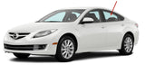 Driver Left Side Rear Door Window Door Glass Compatible with Mazda 6 2009-2013 Models