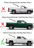 Passenger Right Side Rear Door Window Door Glass Compatible with Chevrolet Silverado/GMC Sierra 1500 4 Door Crew Cab 2014-2018/ 2500 3500 4DR Crew Cab 2015-2019/4500 5500 6500 Crew Cab 2019-2021