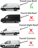 Privacy Movable Driver Left Side Rear Sliding Cargo Door Window Door Glass Compatible with Ford Transit 83.2" Low-Roof Van 2015-2022 Models