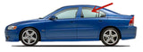 Driver Left Side Rear Door Window Door Glass Compatible with Volvo S60 4 Door Sedan 2001-2009 Models