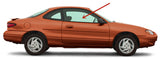 Passenger Right Side Door Widow Glass Compatible with Ford Escort 2 Door Coupe 1998-2003 Models