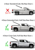 Passenger Right Side Front Door Window Door Glass Compatible with GMC Sierra/Chevrolet Silverado 1500 4 Door Crew/Extended Cab 2019-2022 Models