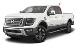 Driver Left Side Rear Door Window Door Glass Compatible with Nissan Titan 2017-2021 / Titan XD 2016-2021 4 Door Crew Cab Models