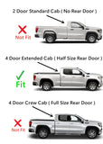 Privacy Passenger Right Side Rear Door Window Door Glass Compatible with Chevrolet Silverado/GMC Sierra 1500 4 Door Extended Cab 2019-2022 Models