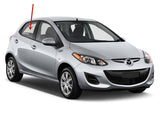 Passenger Right Side Rear Door Window Door Glass Compatible with Mazda 2 2011-2015 Models