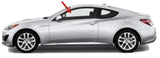 Driver Left Side Door Window Door Glass Compatible with Hyundai Genesis 2 Door Coupe 2010-2016 Models