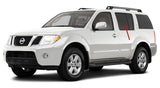 Driver Left Side Rear Door Window Door Glass Compatible with Nissan Pathfinder 2005-2012 Models