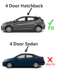 Heated Back Window Back Glass Compatible with Hyundai Accent 4 Door Hatchback 2012-2017 Models