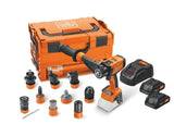 71161565090 FEIN ASCM 18-4 QMP AS 18V Cordless Hammer Drill Set QuickIN 4-Speed Drill Driver Kit with 4.0Ah Batteries, Rapid Charger, L-BOXX Storage System