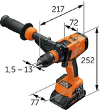 71161565090 FEIN ASCM 18-4 QMP AS 18V Cordless Hammer Drill Set QuickIN 4-Speed Drill Driver Kit with 4.0Ah Batteries, Rapid Charger, L-BOXX Storage System