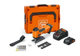 FEIN 71360562090 18V F-IRON Jig 26 AS Cordless Jigsaw Kit with 2 Batteries for Metal and Wood Cutting Professional Power Tool with Charger and Blades