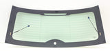 Heated Back Window Back Glass with 2 Connector Leads Compatible with Mini Cooper 2 Door Hatchback 2010-2015 Models