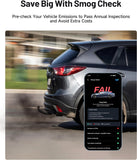 CarPal Wireless OBD2 Scanner – Compact Bluetooth Diagnostic Tool for All-System Vehicle Checks, Engine & Battery Monitoring, 6 Reset Functions, Android & iOS Compatible