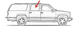 Passenger Right Side Rear Door Window Door Glass Compatible with Chevrolet Tahoe 1995-1999 4 Door Models
