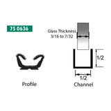 Precision Replacement Parts 75 0636 Glass Run Channel – Automotive Window Trim, Durable Glass Guide, Weatherstrip Seal, Vehicle Restoration & Replacement