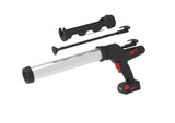Powerpush by Meritool 9000-610A-12V Cordless Adhesive & Sealant Dispensing Gun, 12V Battery Powered 600ml Sausage Pack & 10 oz Cartridge Applicator with Aluminum Barrel, Professional Caulk, Silicone, Urethane & Epoxy Dispenser | SKU: 9000-610A-12V
