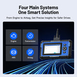 TOPDON ArtiDiag600 S OBD2 Scanner | Compact Automotive Diagnostic Tool with CAN-FD | Full System Engine, Transmission, ABS, Airbag Diagnostics | 8 Maintenance Functions & Free Lifetime Updates