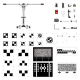 TOPDON Phoenix Mobile ADAS Basic Package | Foldable Calibration Frame | 5-Laser Precision | LDW Targets Included | Phoenix Series Scanner Compatible