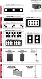 Autel AULADASCAL1 Camera, Radar & NV Calibration Package: Includes calibration parts for Cadillac, Honda, Nissan, Mercedes-Benz, VW, Audi, Porsche, and GM, ensuring accurate ADAS calibration.