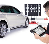 Autel ADAS Calibration Frame Standard Package: Adjustable height, precise laser leveling, OE-level accuracy, quick raise/lower mechanism, and wheel clamps for secure calibration.