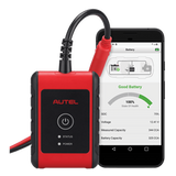 Autel MaxiBAS BT506 Battery Tester: In-vehicle & out-of-vehicle testing for 6-12V batteries, 100-2000 CCA, 12/24V systems, Flooded/AGM/AGM Spiral/EFB/GEL, free mobile app support.