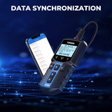 TOPDON BT100W Bluetooth Battery Tester, Wireless 12V Automotive Battery & Charging System Analyzer, Digital Car Battery Tester with App Support, Battery Health, Cranking & Charging Test, Multilingual LCD Display