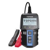 TOPDON BT100W Bluetooth Battery Tester, Wireless 12V Automotive Battery & Charging System Analyzer, Digital Car Battery Tester with App Support, Battery Health, Cranking & Charging Test, Multilingual LCD Display