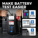 TOPDON BT300P Battery Tester | 12V Battery Analyzer for Flooded, AGM, GEL & EFB | Measures CCA, SoH, Charging Performance | Instant Health Report & Printable Results | Technician & DIY Use