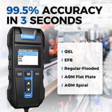 TOPDON BT300P Battery Tester | 12V Battery Analyzer for Flooded, AGM, GEL & EFB | Measures CCA, SoH, Charging Performance | Instant Health Report & Printable Results | Technician & DIY Use