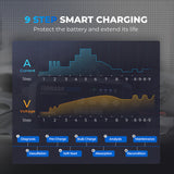 TOPDON Tornado30000 Smart Battery Charger | 6V/12V/24V Lead-Acid & Lithium | 9-Step Smart Charging, 12 Modes, Multi-Battery Support, Power Supply Function