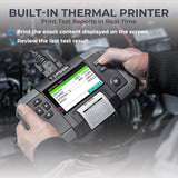 TOPDON BT600 Battery Tester – 12V & 24V Lead-Acid Battery, Cold Cranking Amp & Charging Analyzer with 3.5" Color Screen, Built-in Thermal Printer, Conductance Technology & Reverse Polarity Protection