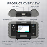 TOPDON BT600 Battery Tester – 12V & 24V Lead-Acid Battery, Cold Cranking Amp & Charging Analyzer with 3.5" Color Screen, Built-in Thermal Printer, Conductance Technology & Reverse Polarity Protection