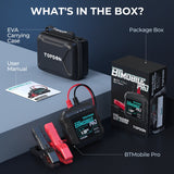 TOPDON BTMobile Pro Bluetooth Battery Tester, 12V & 24V Automotive Battery & Charging System Analyzer, Wireless Car Battery Tester with BCI Battery Library, Digital Battery Health, Cranking & Charging Tests, Smart App Control