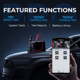 TOPDON BTMobile Pro Bluetooth Battery Tester, 12V & 24V Automotive Battery & Charging System Analyzer, Wireless Car Battery Tester with BCI Battery Library, Digital Battery Health, Cranking & Charging Tests, Smart App Control