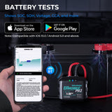 TOPDON BTMobile Pro Bluetooth Battery Tester, 12V & 24V Automotive Battery & Charging System Analyzer, Wireless Car Battery Tester with BCI Battery Library, Digital Battery Health, Cranking & Charging Tests, Smart App Control