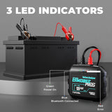 TOPDON BTMobile ProS 12V Wireless Battery Tester | Professional Battery Analyzer for Flooded, AGM, GEL, EFB | Tests 100–2000 CCA, Cranking, Charging & Battery Health | Reverse Polarity Protection