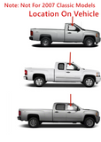Passenger Right Side Front Door Window Door Glass Compatible with GMC Sierra/Chevrolet Silverado 1500 2500 3500 Pickup 2007-2011 Models