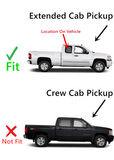 Movable Passenger Right Side Quarter Window Quarter Glass Compatible with Chevrolet Silverado/GMC Sierra 1500 2500 3500 2 Door Extended Cab 2007-2013 Models (Not For Classic Models)