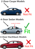 Driver Left Side Rear Door Window Door Glass Compatible with Ford Focus 4 Door Sedan 2008-2011 Models