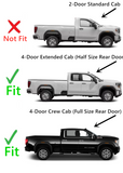 Passenger Right Side Front Door Window Door Glass Compatible with Chevrolet Silverado 2500/3500 2020-2024 & GMC Sierra 2500/3500 2020-2023 4-Door Models (Not For 1500)