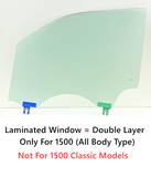 Laminated Driver Left Side Front Door Window Door Glass Compatible with Ram 1500 Pickup 2019-2024 Models (Not For 1500Classic)