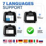 Topdon ArtiLink300 OBD2 Code Reader Scanner – Full OBDII Live Data, O2 Sensor Test, I/M Readiness, DTC Library — Plug & Play Automotive Diagnostic Tool (9-18 V)