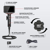 ThinkCar ES401 Endoscope - Dual-Lens Articulating Endoscope with Light, Inspection Camera with 6 Adjustable LED