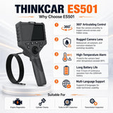 Thinkcar ES501 Professional Automotive Video Inspection Endoscope Camera