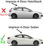 Passenger Right Side Rear Door Window Door Glass Compatible with Subaru Impreza 4 Door Sedan 2017-2022 Models