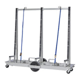 Groves FC-48 48" L x 28" W x 42" H Six Wheeled Fabrication Cart, Racks