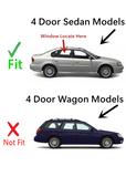 Passenger Right Side Rear Door Window Door Glass Compatible with Subaru Legacy / Outback 4 Door Sedan 2000-2004 Models