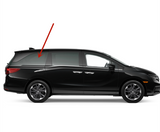 Passenger Right Side Rear Quarter Window Quarter Glass W/ Antenna Compatible with Honda Odyssey 2018-2024 Models